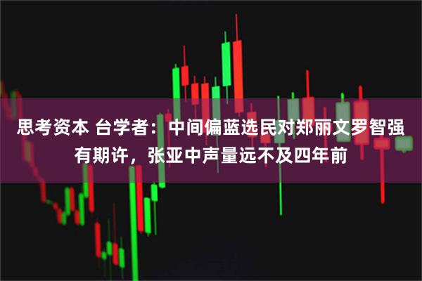 思考资本 台学者：中间偏蓝选民对郑丽文罗智强有期许，张亚中声量远不及四年前